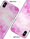 Pink v4 Absorbed Watercolor Texture - iPhone X Clipit Case