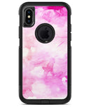 Pink v4 Absorbed Watercolor Texture - iPhone X OtterBox Case & Skin Kits