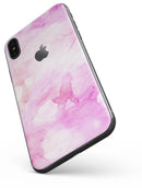 Pink v4 Absorbed Watercolor Texture - iPhone X Skin-Kit