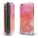Pinkish 1102 Absorbed Watercolor Texture iPhone 6/6s or 6/6s Plus 2-Piece Hybrid INK-Fuzed Case