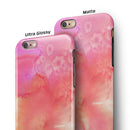 Pinkish 1102 Absorbed Watercolor Texture iPhone 6/6s or 6/6s Plus 2-Piece Hybrid INK-Fuzed Case