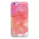 Pinkish 1102 Absorbed Watercolor Texture iPhone 6/6s or 6/6s Plus 2-Piece Hybrid INK-Fuzed Case
