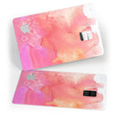 Pinkish 1102 Absorbed Watercolor Texture - Premium Protective Decal Skin-Kit for the Apple Credit Card