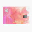 Pinkish 1102 Absorbed Watercolor Texture - Premium Protective Decal Skin-Kit for the Apple Credit Card