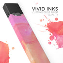 Pinkish 1102 Absorbed Watercolor Texture - Premium Decal Protective Skin-Wrap Sticker compatible with the Juul Labs vaping device
