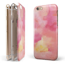 Pinkish 4122 Absorbed Watercolor Texture iPhone 6/6s or 6/6s Plus 2-Piece Hybrid INK-Fuzed Case
