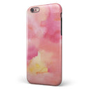 Pinkish 4122 Absorbed Watercolor Texture iPhone 6/6s or 6/6s Plus 2-Piece Hybrid INK-Fuzed Case
