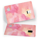 Pinkish 4122 Absorbed Watercolor Texture - Premium Protective Decal Skin-Kit for the Apple Credit Card