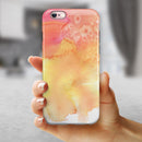 Pinkish 423971 Absorbed Watercolor Texture iPhone 6/6s or 6/6s Plus 2-Piece Hybrid INK-Fuzed Case