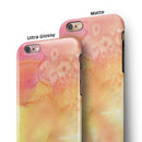 Pinkish 423971 Absorbed Watercolor Texture iPhone 6/6s or 6/6s Plus 2-Piece Hybrid INK-Fuzed Case