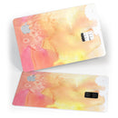 Pinkish 423971 Absorbed Watercolor Texture - Premium Protective Decal Skin-Kit for the Apple Credit Card