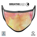 Pinkish 423971 Absorbed Watercolor Texture - Made in USA Mouth Cover Unisex Anti-Dust Cotton Blend Reusable & Washable Face Mask with Adjustable Sizing for Adult or Child