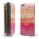 Pinkish 432 Absorbed Watercolor Texture iPhone 6/6s or 6/6s Plus 2-Piece Hybrid INK-Fuzed Case
