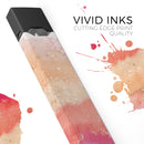 Pinkish 432 Absorbed Watercolor Texture - Premium Decal Protective Skin-Wrap Sticker compatible with the Juul Labs vaping device