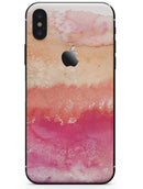 Pinkish 432 Absorbed Watercolor Texture - iPhone X Skin-Kit