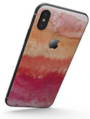 Pinkish 432 Absorbed Watercolor Texture - iPhone X Skin-Kit