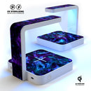 Pinkish Dark Abstract V1 UV Germicidal Sanitizing Sterilizing Wireless Smart Phone Screen Cleaner + Charging Station