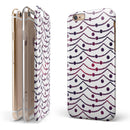 Polka Dot Powerlines with Mini Hearts iPhone 6/6s or 6/6s Plus 2-Piece Hybrid INK-Fuzed Case