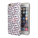 Polka Dot Powerlines with Mini Hearts iPhone 6/6s or 6/6s Plus 2-Piece Hybrid INK-Fuzed Case