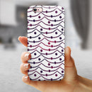 Polka Dot Powerlines with Mini Hearts iPhone 6/6s or 6/6s Plus 2-Piece Hybrid INK-Fuzed Case