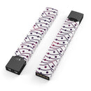 Polka Dot Powerlines with Mini Hearts  - Premium Decal Protective Skin-Wrap Sticker compatible with the Juul Labs vaping device