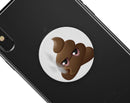 Poop No Comment Emoticon Emoji - Skin Kit for PopSockets and other Smartphone Extendable Grips & Stands