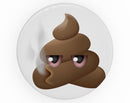 Poop No Comment Emoticon Emoji - Skin Kit for PopSockets and other Smartphone Extendable Grips & Stands