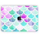 Pop Mermaid Scales - Skin Decal Wrap Kit Compatible with the Apple MacBook Pro, Pro with Touch Bar or Air (11", 12", 13", 15" & 16" - All Versions Available)