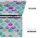 Pop Mermaid Scales - Skin Decal Wrap Kit Compatible with the Apple MacBook Pro, Pro with Touch Bar or Air (11", 12", 13", 15" & 16" - All Versions Available)