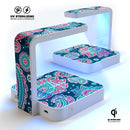Poppin Pastel Paisley UV Germicidal Sanitizing Sterilizing Wireless Smart Phone Screen Cleaner + Charging Station