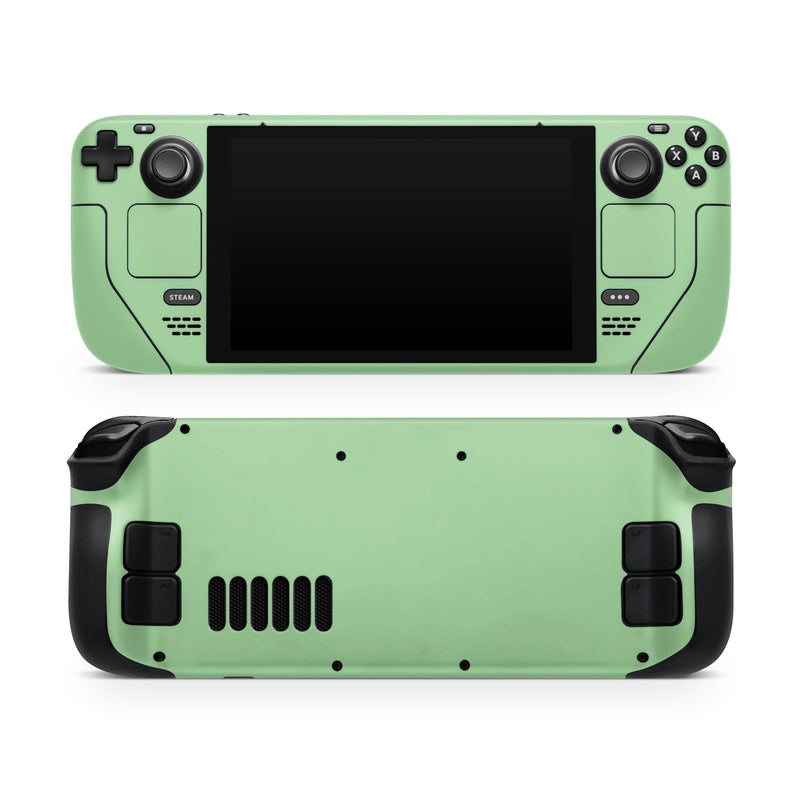 Pretty Green Pastel Color // Full Body Skin Decal Wrap Kit for the Steam Deck handheld gaming computer