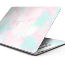 Pretty Pastel Clouds V7 // Skin Decal Wrap Kit Compatible with the Apple MacBook Pro, Pro with Touch Bar or Air (11, 12, 13, 15 & 16" - All Versions Available)