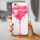 Pretty in Pink Martini iPhone 6/6s or 6/6s Plus 2-Piece Hybrid INK-Fuzed Case