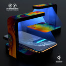 Psychedelic Abstract Oiled Vision V1 UV Germicidal Sanitizing Sterilizing Wireless Smart Phone Screen Cleaner + Charging Station