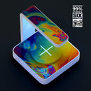 Psychedelic Abstract Oiled Vision V1 UV Germicidal Sanitizing Sterilizing Wireless Smart Phone Screen Cleaner + Charging Station