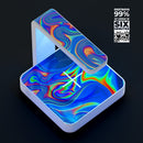 Psychedelic Abstract Oiled Vision V3 UV Germicidal Sanitizing Sterilizing Wireless Smart Phone Screen Cleaner + Charging Station