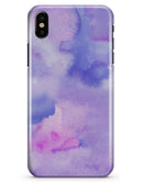 Punk Pink Absorbed Watercolor Texture - iPhone X Clipit Case