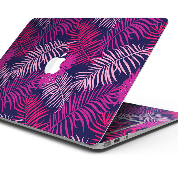 Purple Tropical - Skin Decal Wrap Kit Compatible with the Apple MacBook Pro, Pro with Touch Bar or Air (11", 12", 13", 15" & 16" - All Versions Available)