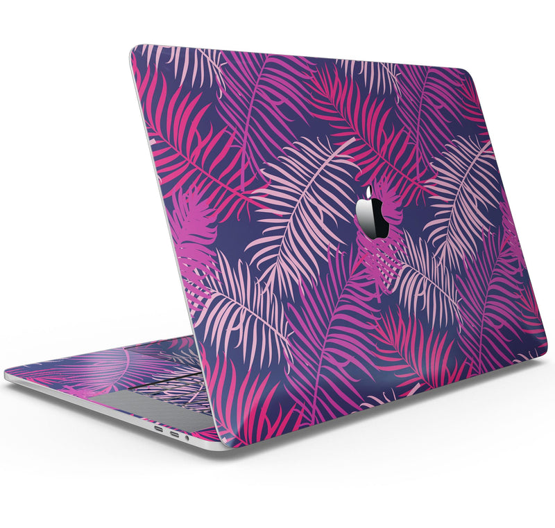 Purple Tropical - Skin Decal Wrap Kit Compatible with the Apple MacBook Pro, Pro with Touch Bar or Air (11", 12", 13", 15" & 16" - All Versions Available)