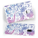 Purple & Blue Flowered - Premium Protective Decal Skin-Kit for the Apple Credit Card