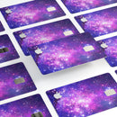 Purple & Pink Space - Premium Protective Decal Skin-Kit for the Apple Credit Card