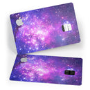 Purple & Pink Space - Premium Protective Decal Skin-Kit for the Apple Credit Card