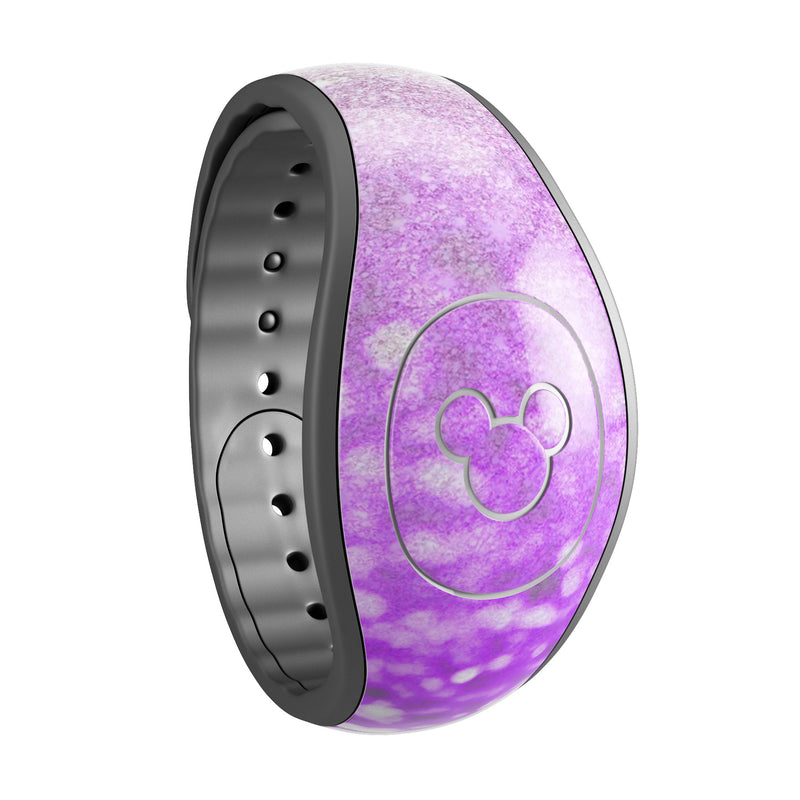 Purple & Silver Glimmer Fade - Decal Skin Wrap Kit for the Disney Magic Band