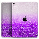 Purple & Silver Glimmer Fade - Full Body Skin Decal for the Apple iPad Pro 12.9", 11", 10.5", 9.7", Air or Mini (All Models Available)
