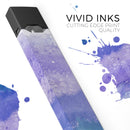 Purple 48 Absorbed Watercolor Texture - Premium Decal Protective Skin-Wrap Sticker compatible with the Juul Labs vaping device