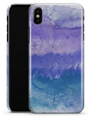 Purple 48 Absorbed Watercolor Texture - iPhone X Clipit Case