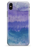 Purple 48 Absorbed Watercolor Texture - iPhone X Clipit Case
