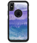 Purple 48 Absorbed Watercolor Texture - iPhone X OtterBox Case & Skin Kits