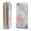 Purple 97 Absorbed Watercolor Texture iPhone 6/6s or 6/6s Plus 2-Piece Hybrid INK-Fuzed Case