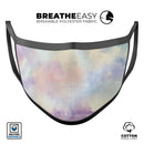 Purple 97 Absorbed Watercolor Texture - Made in USA Mouth Cover Unisex Anti-Dust Cotton Blend Reusable & Washable Face Mask with Adjustable Sizing for Adult or Child